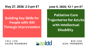 AAIDD Webinars