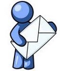 blue person envelope blue person envelope